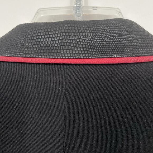 Grand Prix Equestrian Hunt Coat Women Sz 18R (Fits like 10) Black Red Trim Snake - Picture 11 of 16